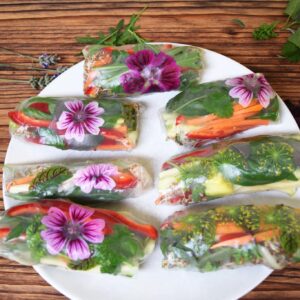 Bild von 7 angerichteten Sommerrollen
