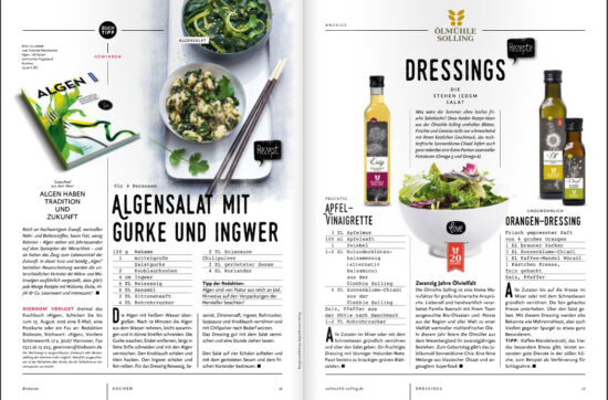Beitrag Rezepte - Algensalat mit Gurke und Ingwer