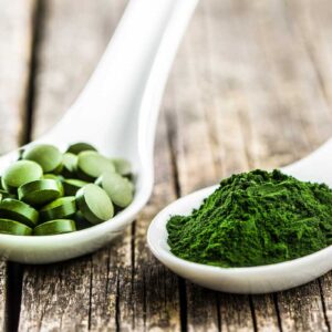 Chlorella Pulver und Presslinge