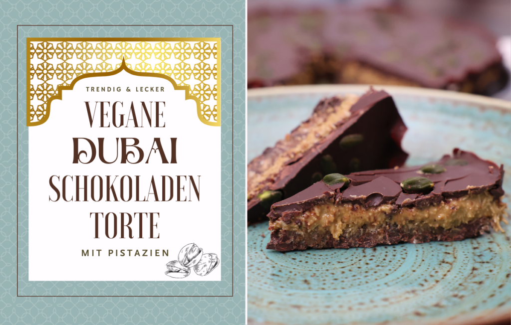 Rezept - Vegane Dubai Schokoladentorte